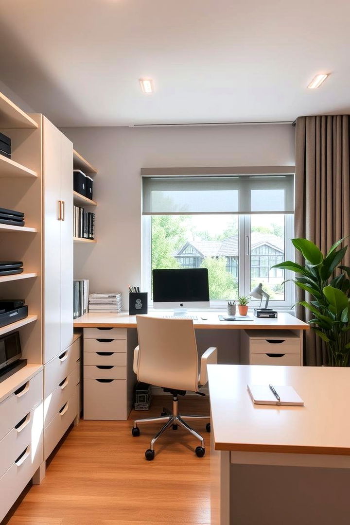 Efficient Organization Techniques - 22 Desk in Front of Window Ideas