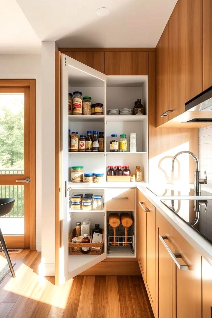 Efficient Pull Out Pantry Solutions - 22 Small Kitchen Storage Ideas
