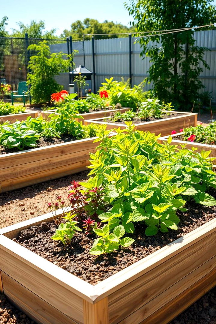 Efficient Space with Raised Garden Beds - 22 Small Garden Ideas