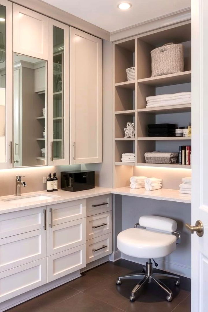 Efficient Storage Solutions - 22 Facial Room Ideas