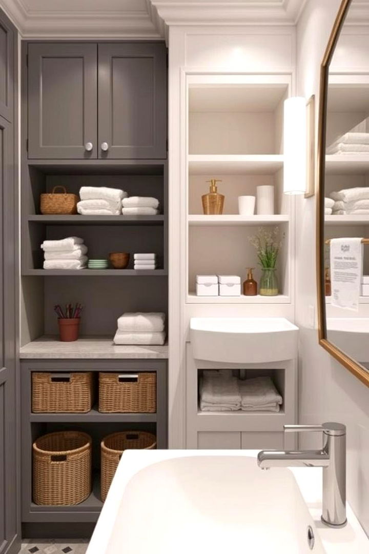 Efficient Storage Solutions - 22 Family Bathroom Ideas