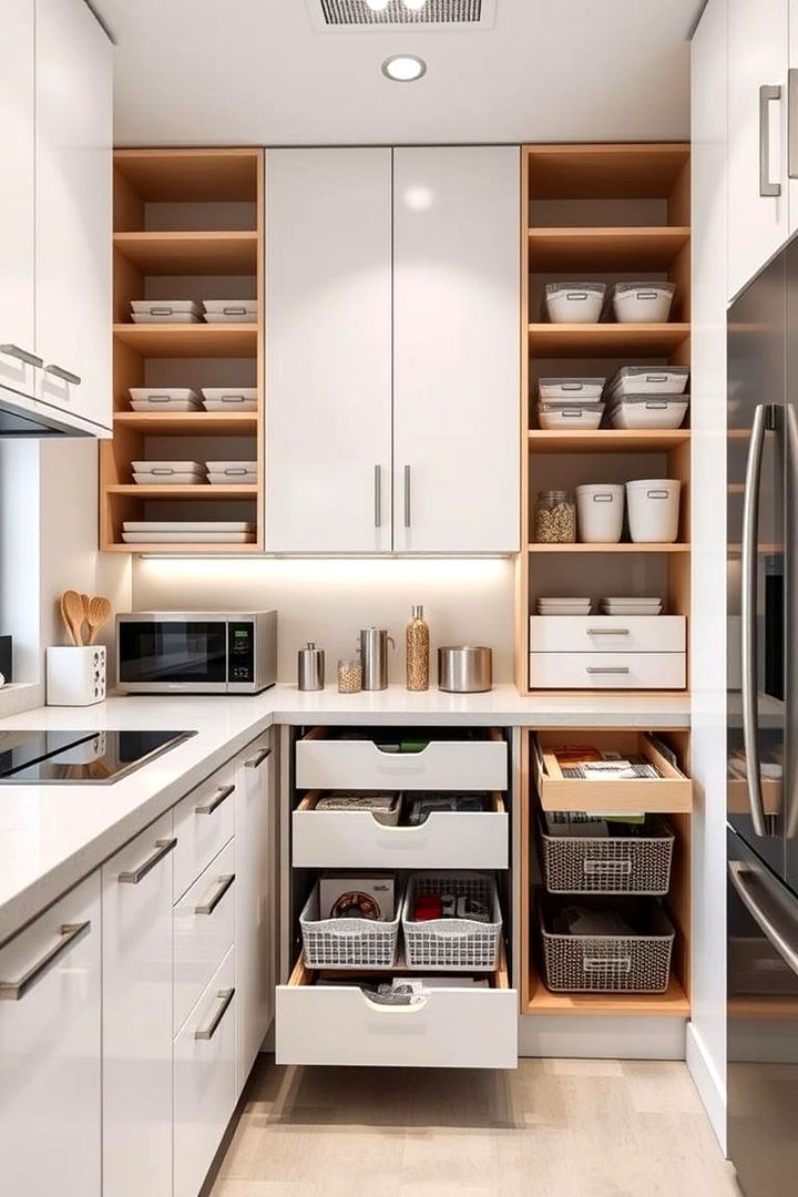 Efficient Storage Solutions - 22 Office Kitchen Ideas