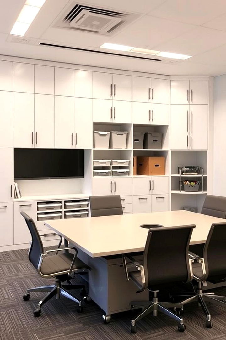 Efficient Storage Solutions - 22 Conference Room Design Ideas and Inspiration