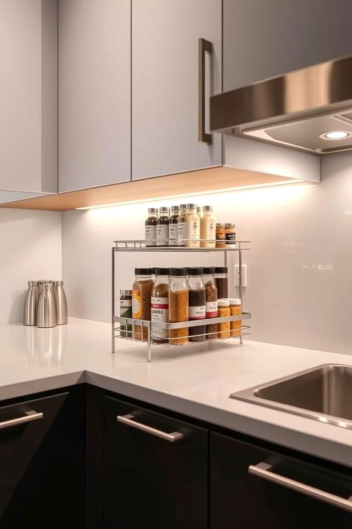 Efficient Under Cabinet Racks - 22 Kitchen Sink Organization Ideas