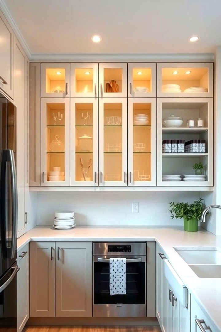 Efficient Use of Valuable Vertical Space - 22 Floor to Ceiling Kitchen Cabinets