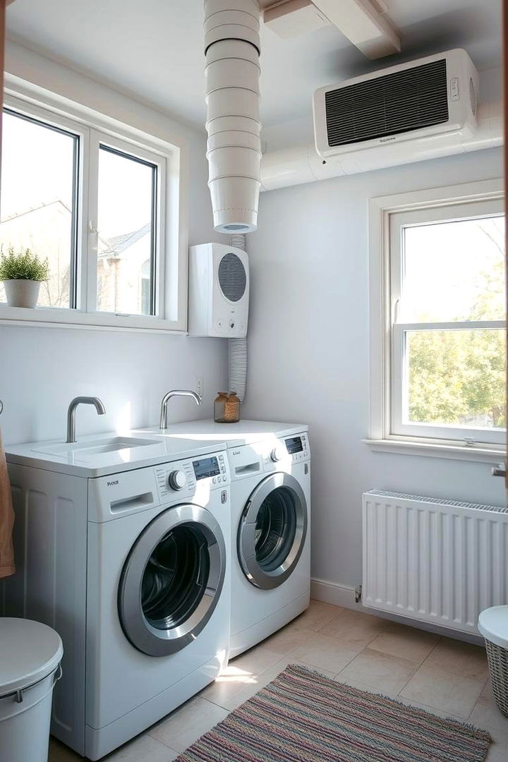 Efficient Ventilation Systems for Fresh Air - 22 Green Laundry Room Ideas
