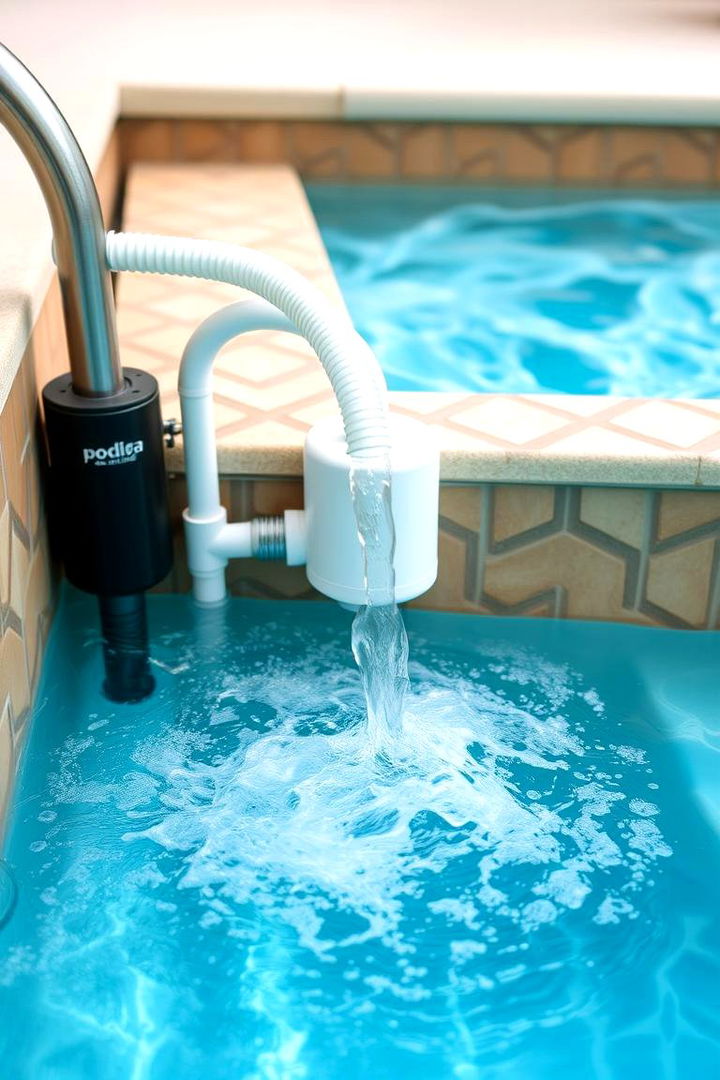 Efficient Water Circulation - 22 Rectangle Pool With Hot Tub