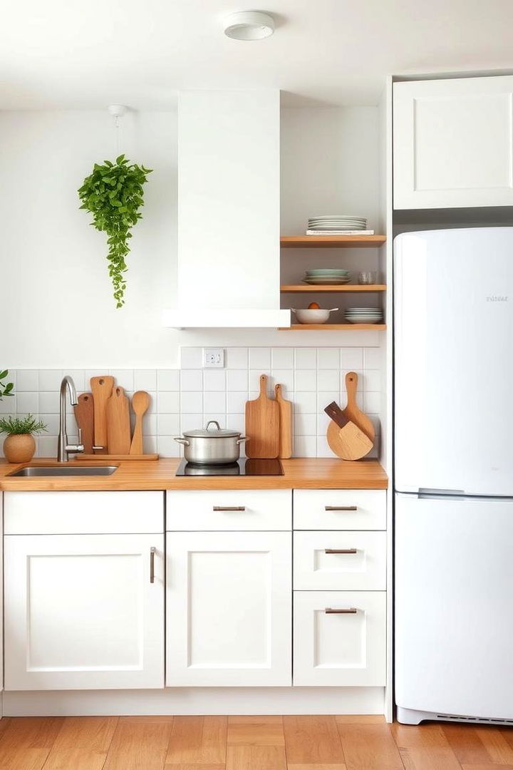 Efficient Work Triangle Layout - 22 Scandinavian Kitchen Ideas