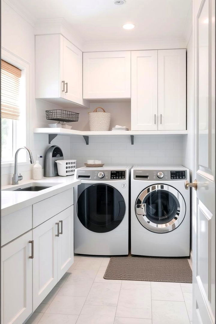 Efficient Workflow Layouts - 22 Modern Laundry Room Ideas