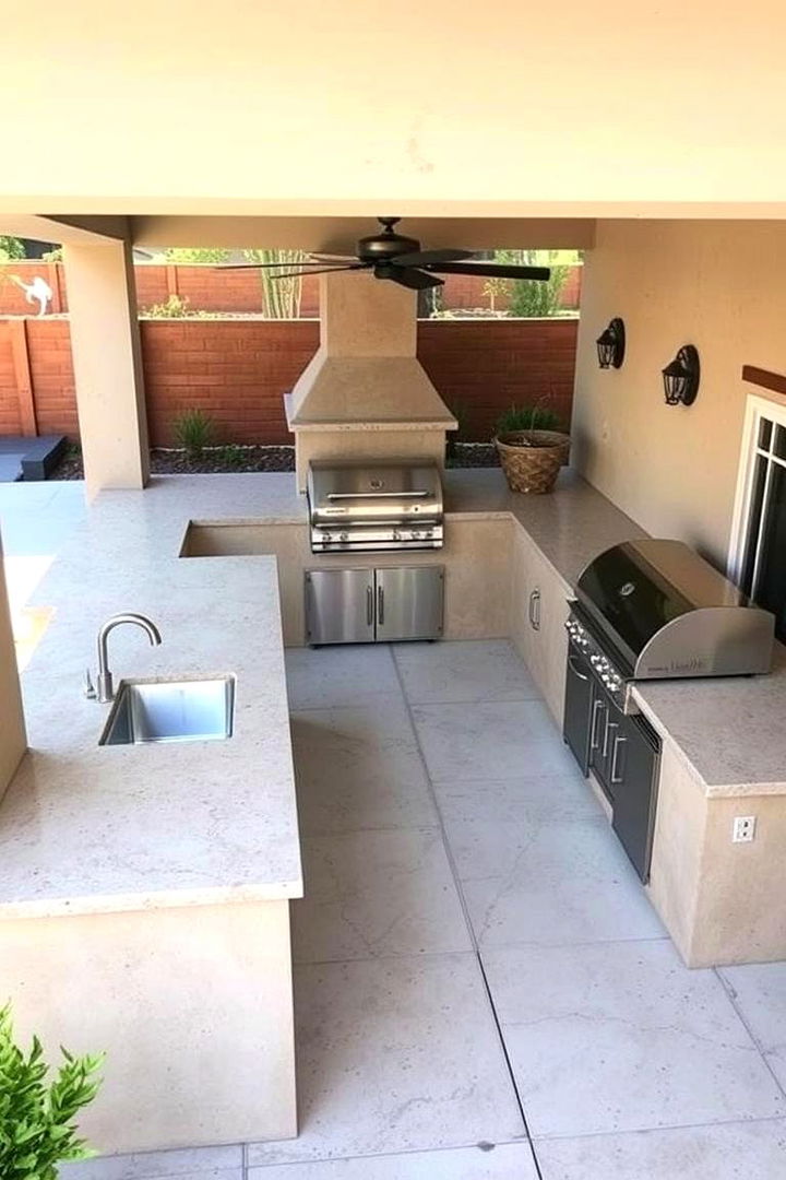 Efficient Workflow Planning - 22 Stucco Outdoor Kitchen Ideas