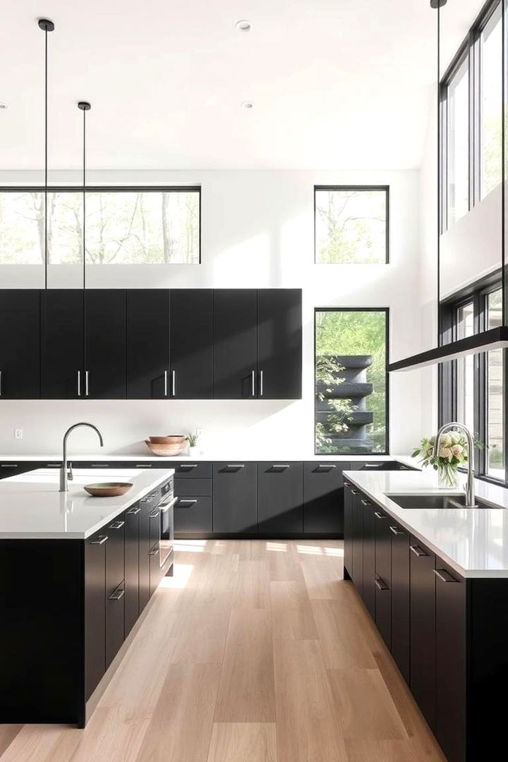 Effortless Open Concept - 22 kitchens with beautiful black cabinets