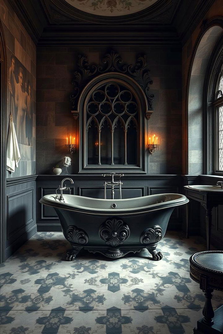 Elaborate Freestanding Bathtubs - 22 Gothic Bathroom Ideas