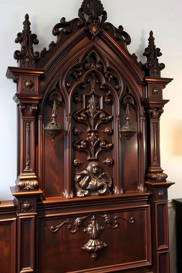 Elaborate Gothic Headboards - 22 Gothic Bedroom Ideas