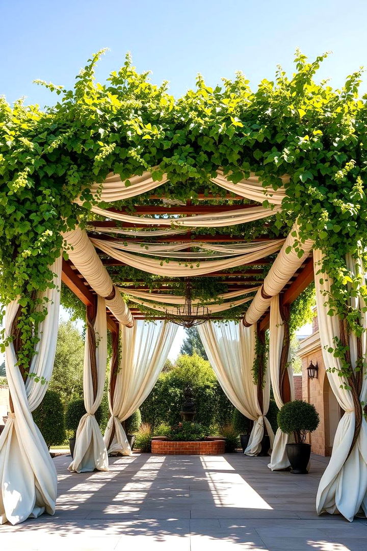 Elaborate Pergola Covers - 22 Outdoor Living Space Ideas