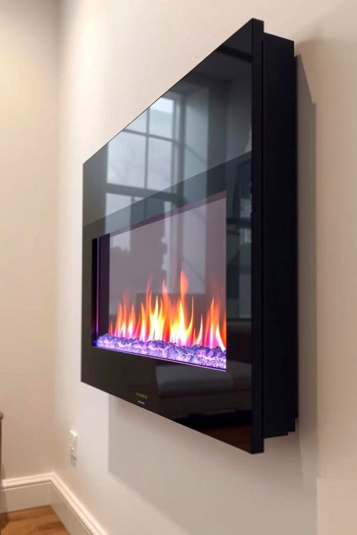 Electric Streamlined Fireplace - 22 Modern Fireplace Ideas