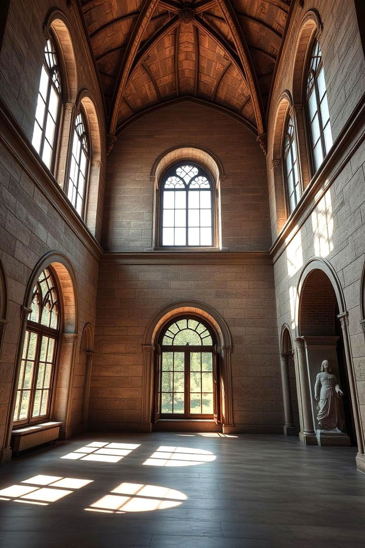 Elegant Arched Windows - 22 Castle Living Room Ideas