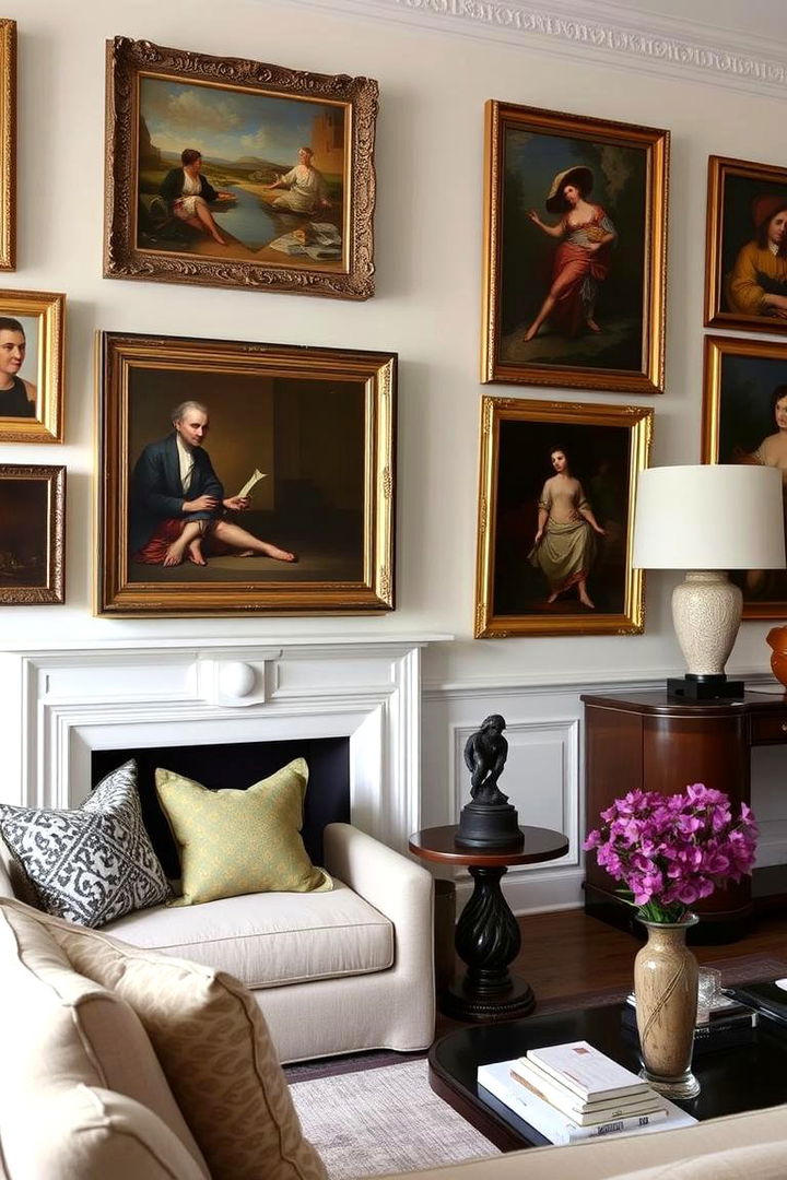Elegant Artwork Display - 22 Formal Living Room Ideas