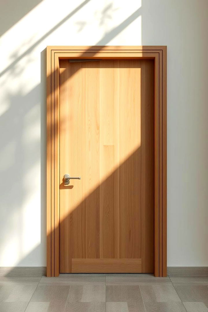 Elegant Bamboo Blend - 22 Stained Front Door Ideas