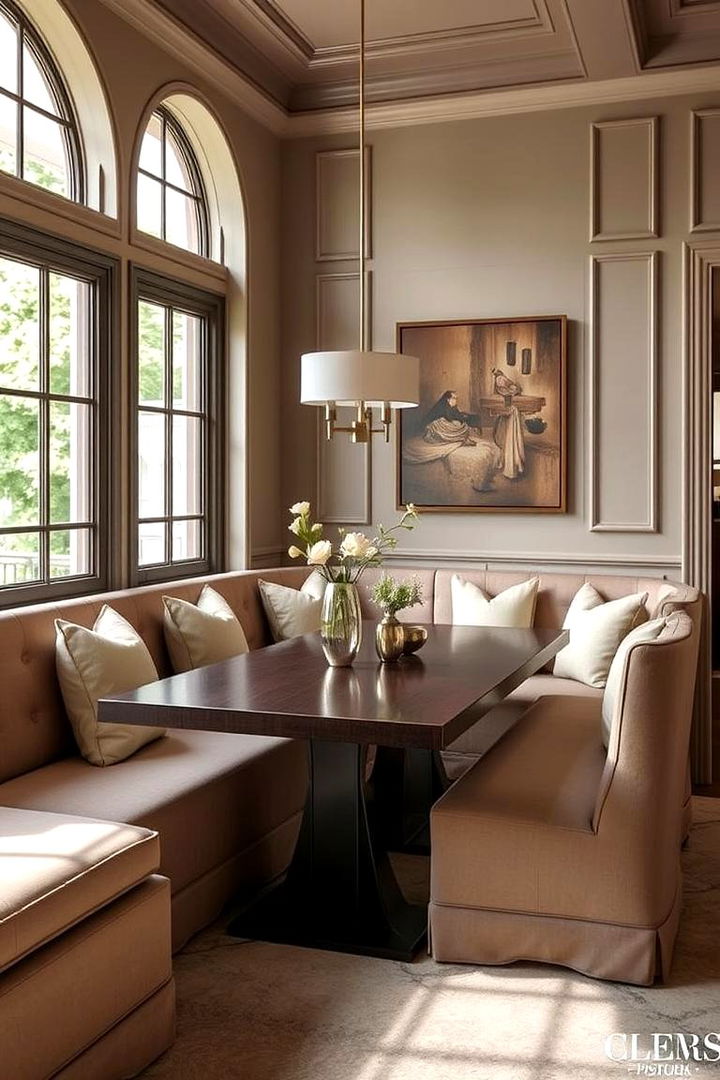 Elegant Banquette Seating - 22 Formal Dining Room Ideas