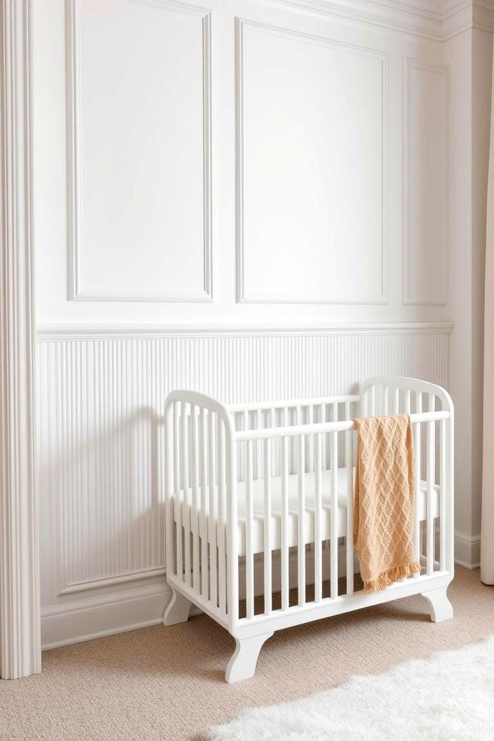 Elegant Beadboard Style - 22 Wainscoting Nursery Ideas