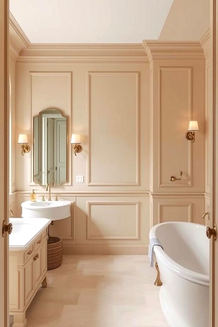 Elegant Beige Bathroom for Timeless Sophistication - 22 Bathroom Color Ideas