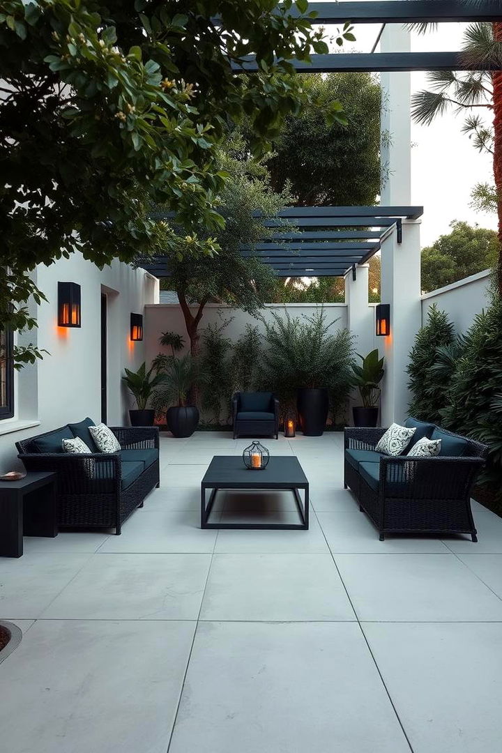 Elegant Black Furniture Ensemble - 22 Black Porch Ideas
