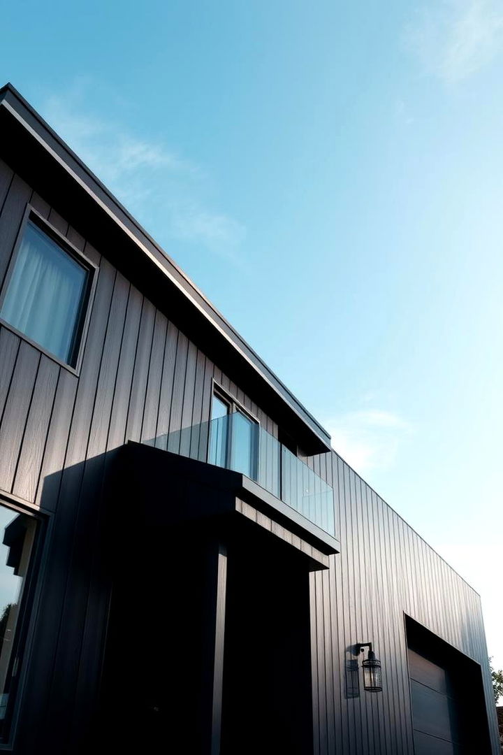 Elegant Black Modernity - 22 House Siding Colors