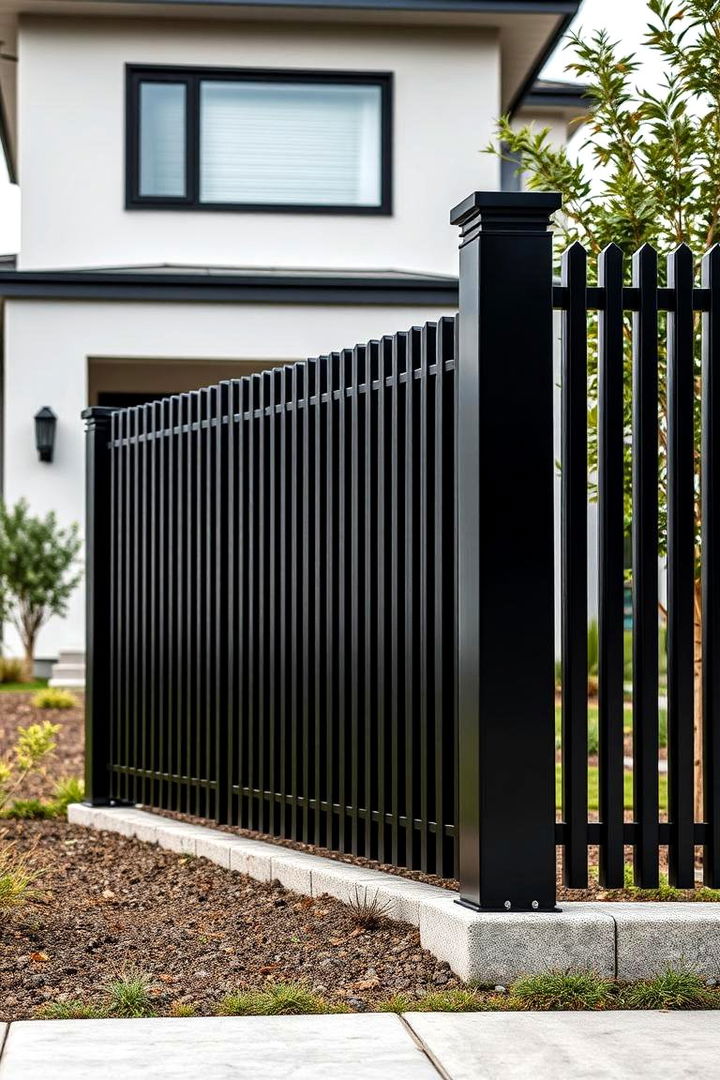Elegant Black for Striking Contrast - 22 Fence Paint Colours