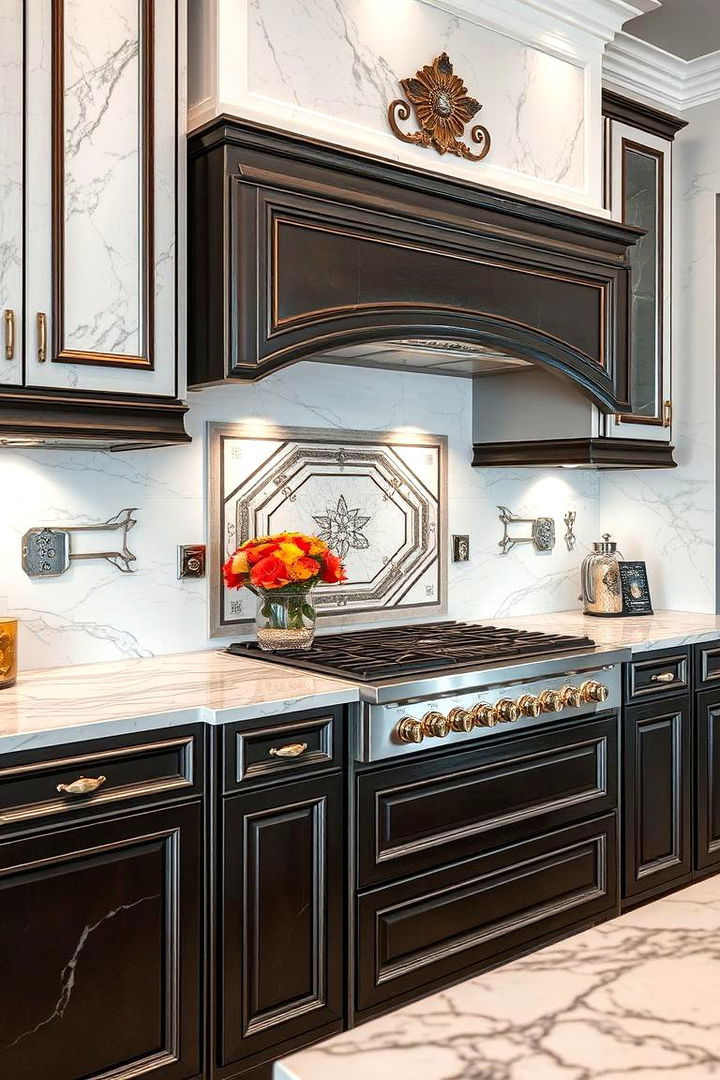 Elegant Bordered Marble Designs - 22 Marble Kitchen Floor Ideas