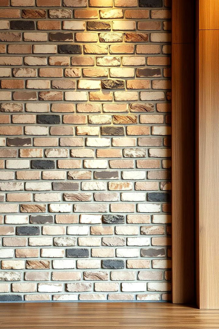 Elegant Brick and Wood Fusion - 22 Brick Accent Wall Ideas