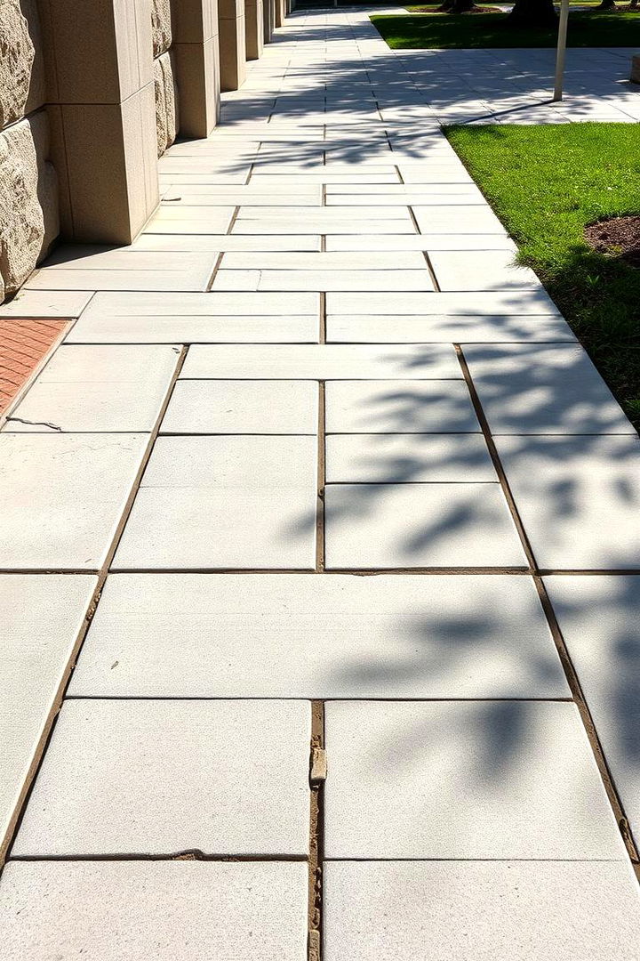 Elegant Brutalist Concrete - 22 Paver Walkway Ideas