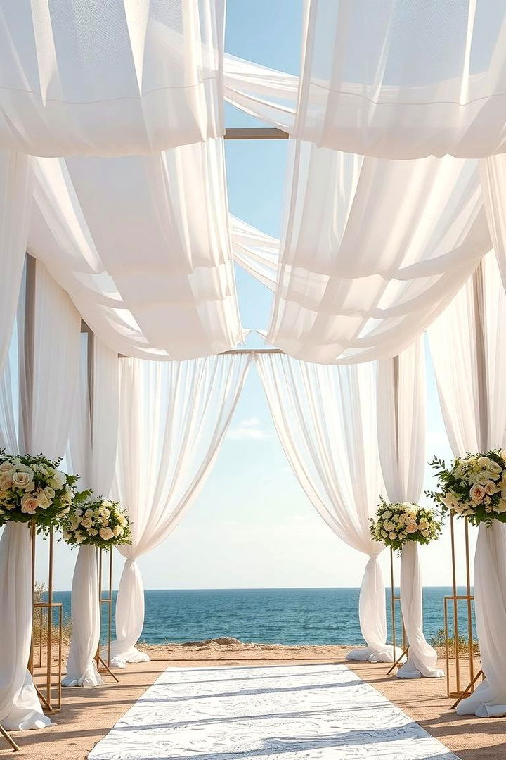 Elegant Canopy Designs - 22 Beach Wedding Ideas