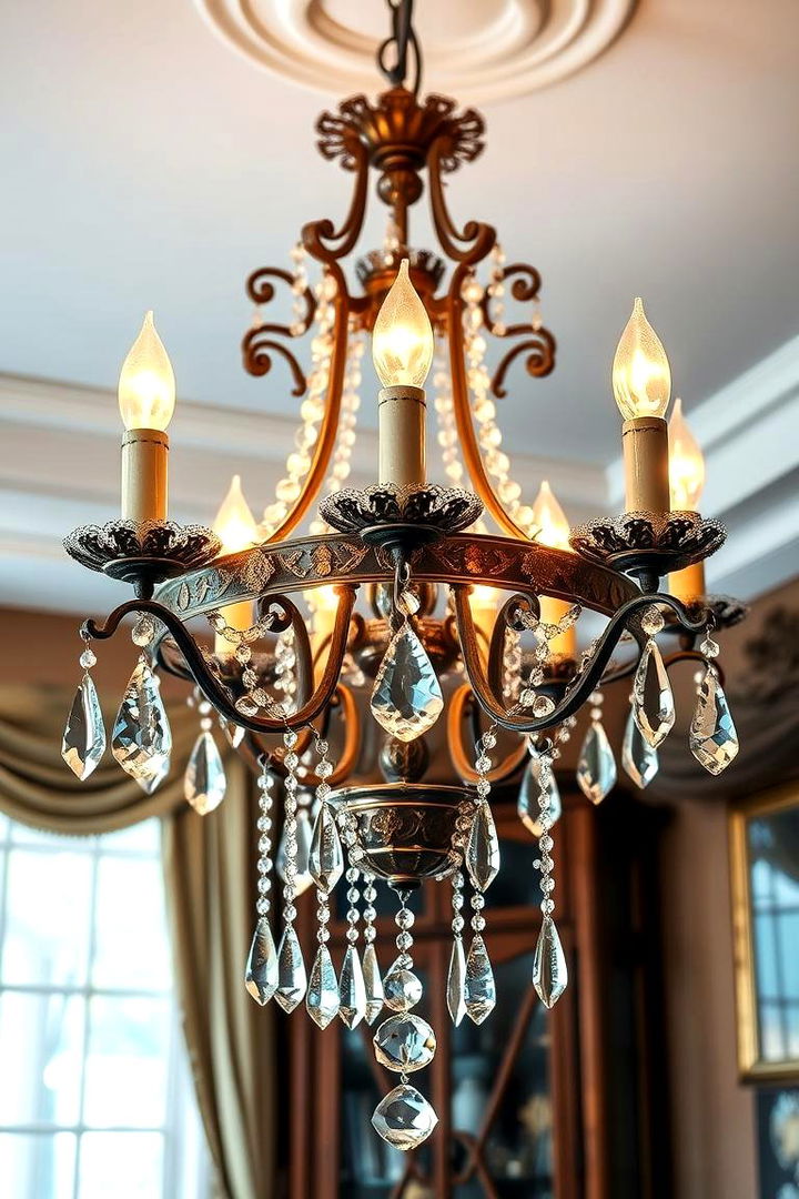 Elegant Chandeliers - 22 Vintage Dining Room Ideas