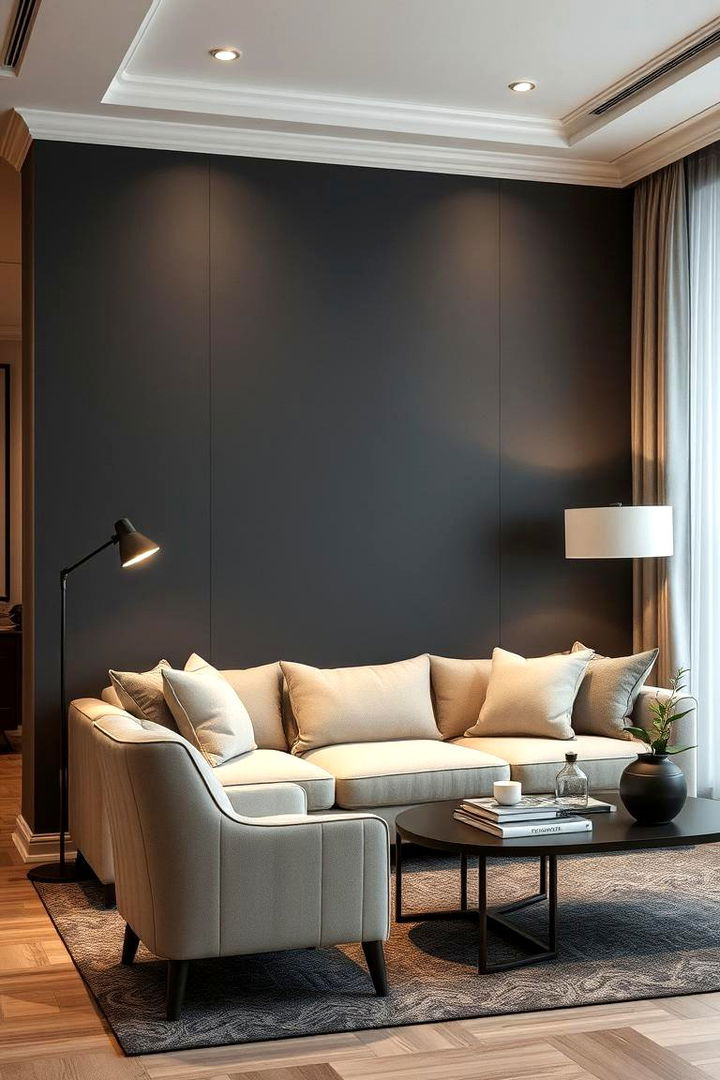 Elegant Charcoal Gray - 22 Accent Wall Colors