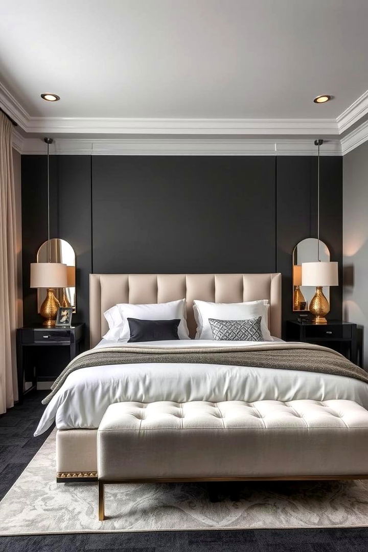 Elegant Charcoal - 22 Bedroom Paint Colors