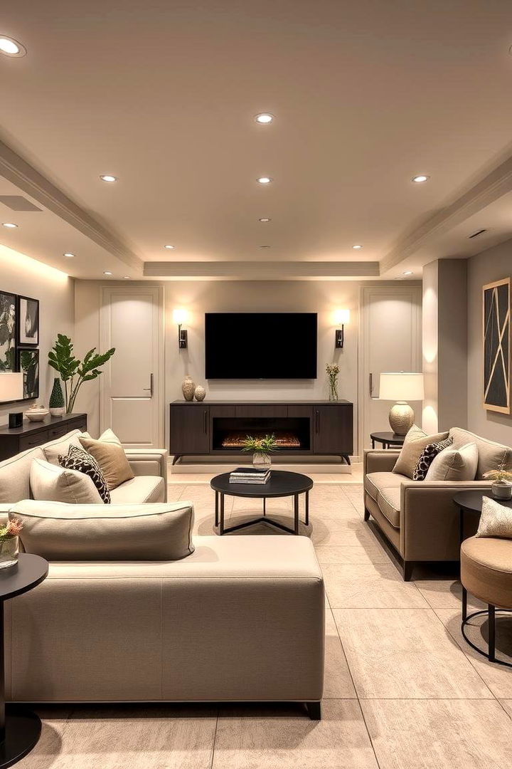 Elegant Contemporary Escape - 22 Basement Bedroom Ideas