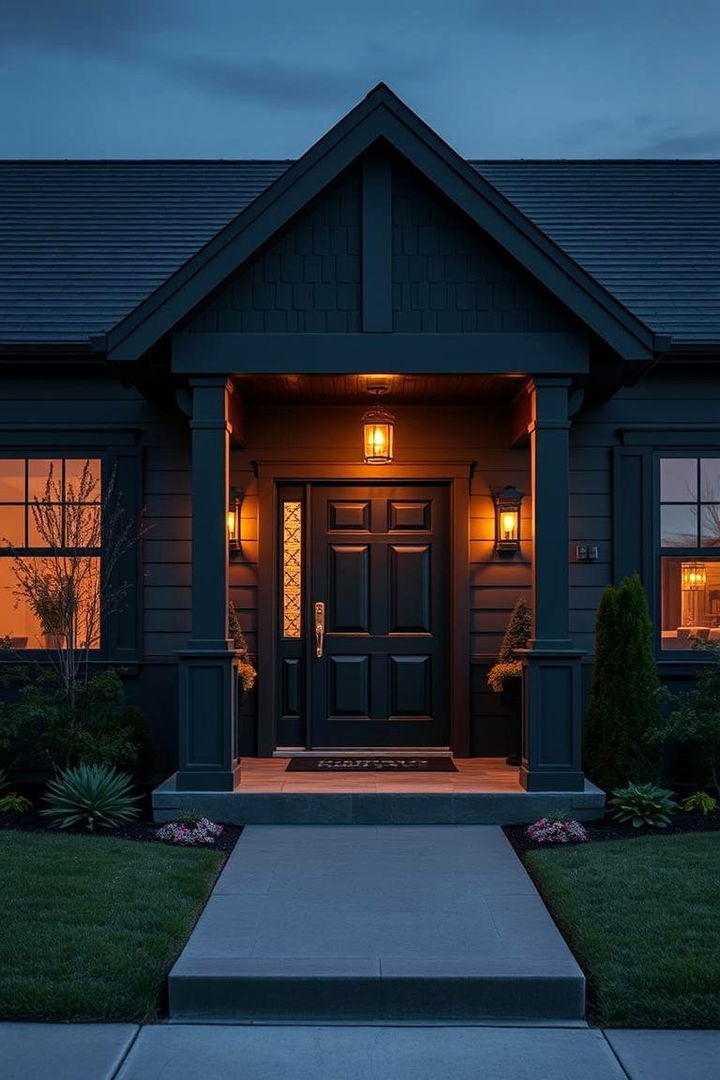 Elegant Curb Appeal Statement - 22 Dark Grey House Exterior Ideas