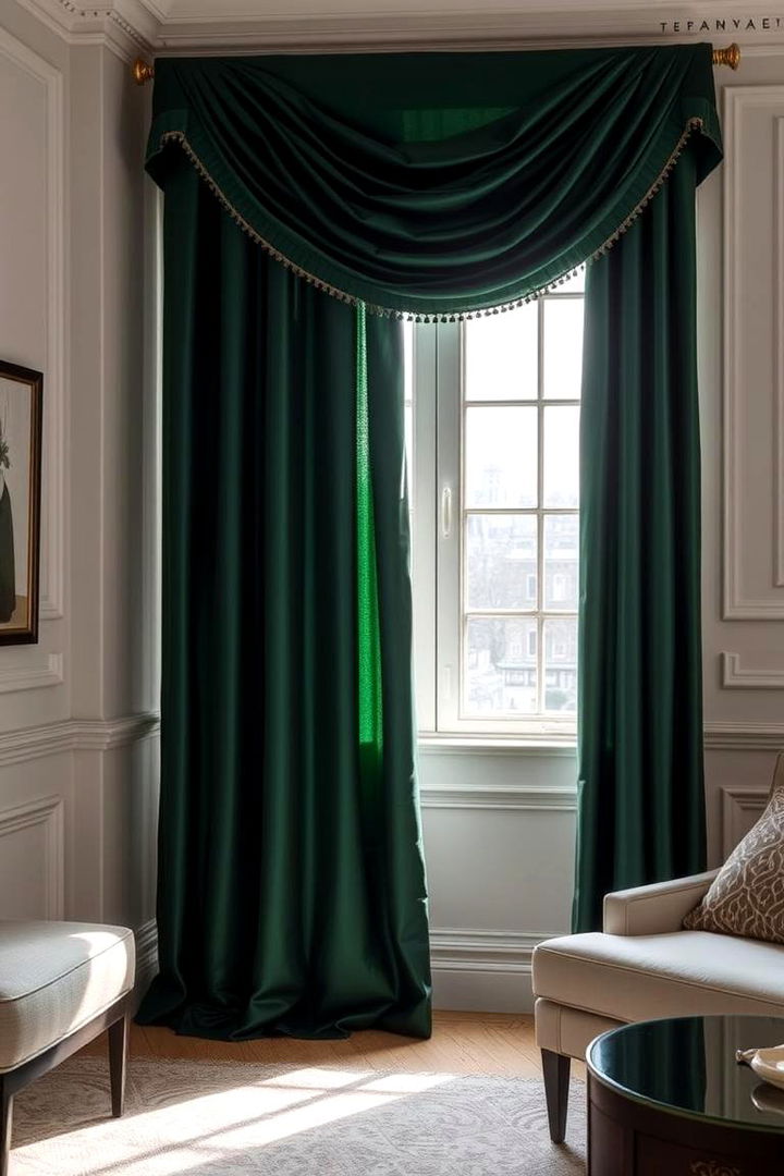 Elegant Curtains and Drapes - 22 Ways to Decorate With Jewel Tones