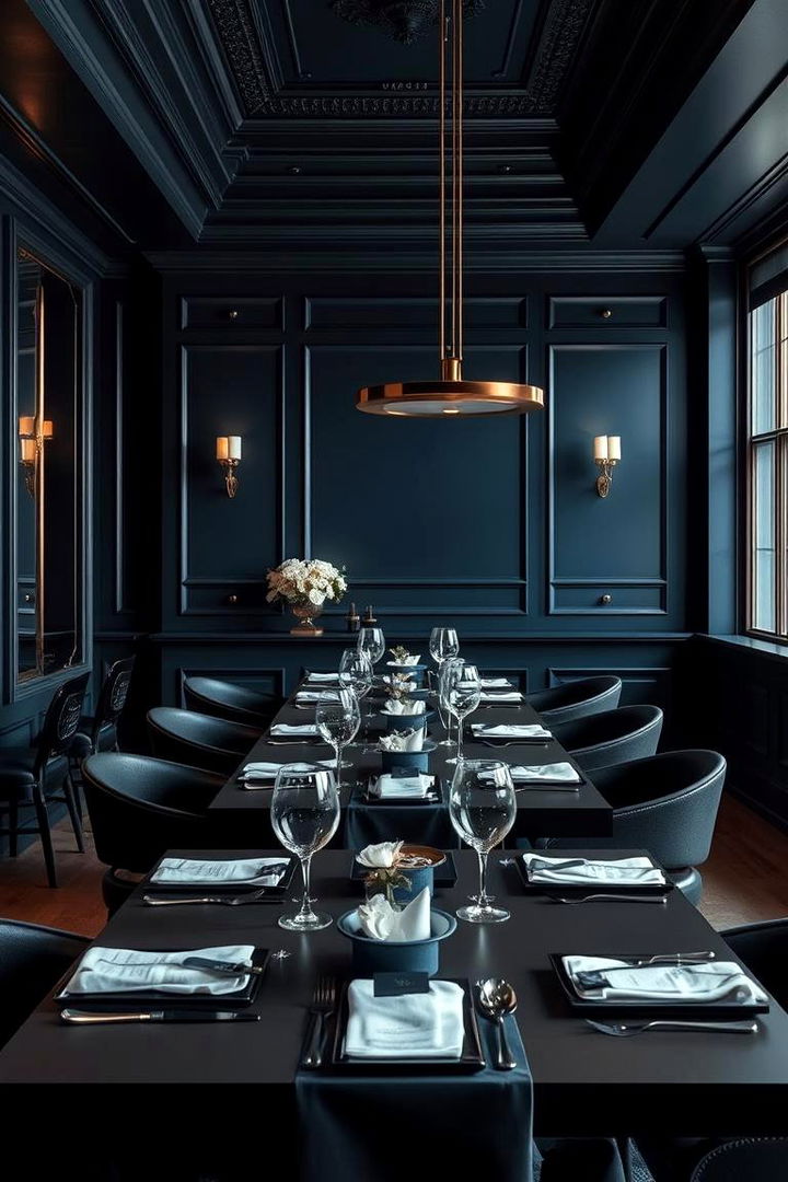 Elegant Dark Color Palette - 22 Moody Dining Room Ideas
