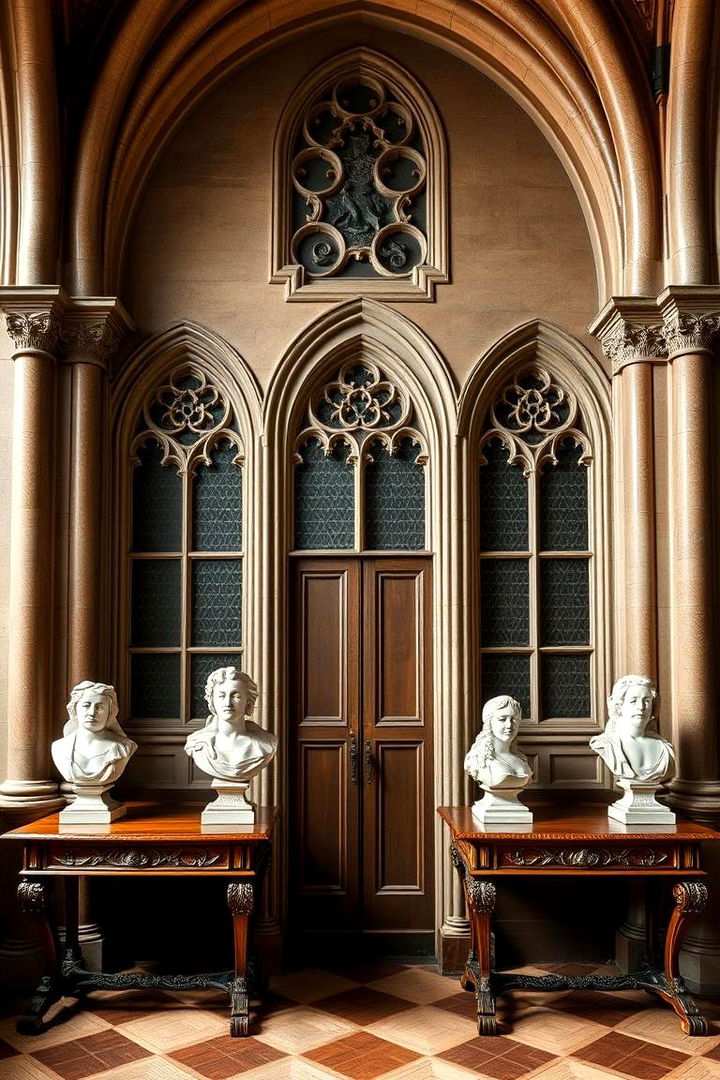 Elegant Decorative Busts - 22 Gothic Living Room Ideas