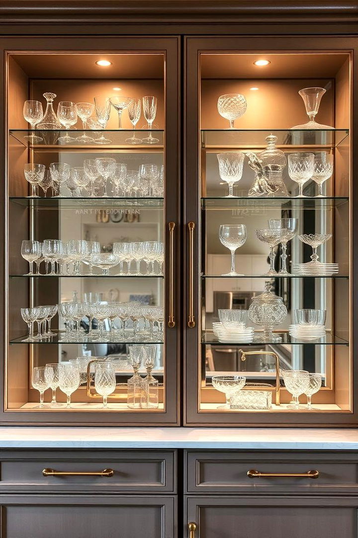 Elegant Display Options - 22 Modern Style Glass Kitchen Cabinets