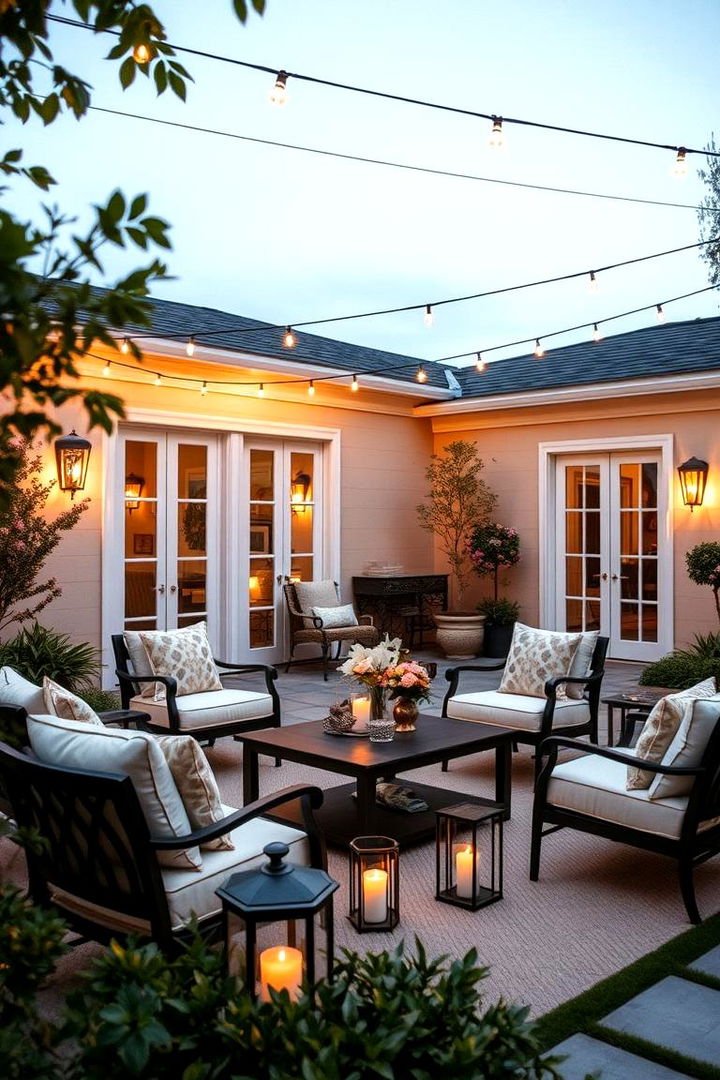 Elegant Entertaining Area - 22 Deck and Patio Combination Ideas