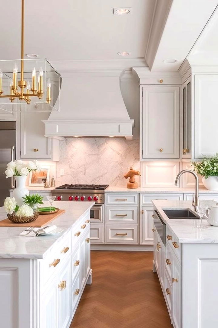 Elegant Finishing Touches - 22 Double Island Kitchen Ideas