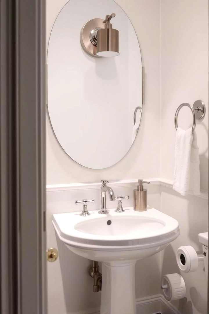 Elegant Fixture Finishes - 22 Powder Room Ideas