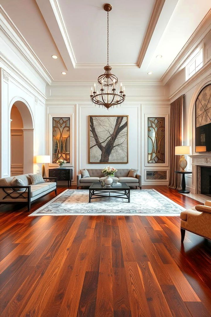 Elegant Flooring Choices - 22 Luxury Living Room Ideas