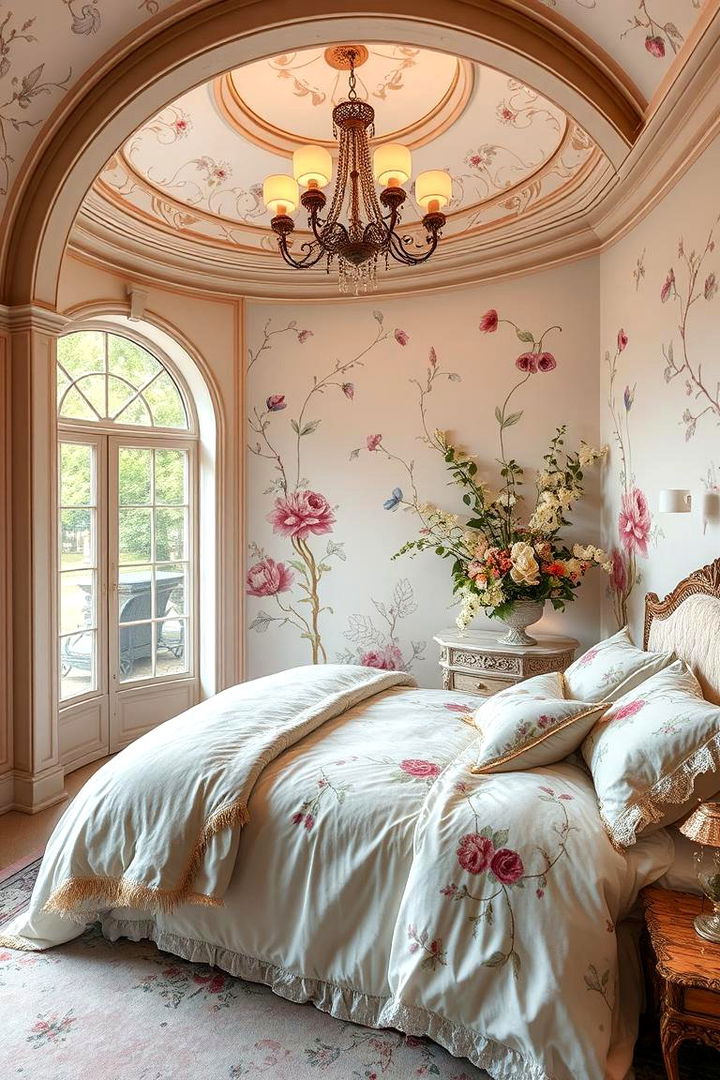 Elegant Floral Details - 22 Chanel Bedroom Ideas