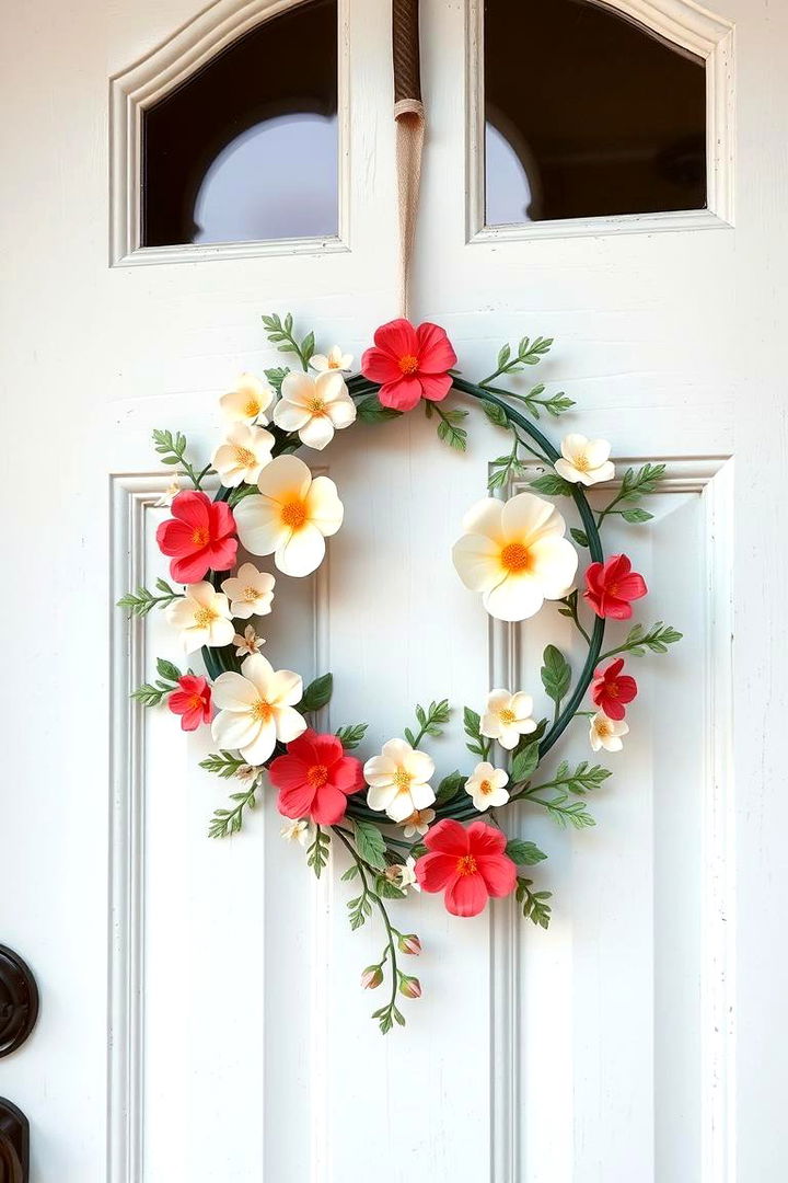 Elegant Floral Door Hangers - 22 Spring Front Door Decor Ideas