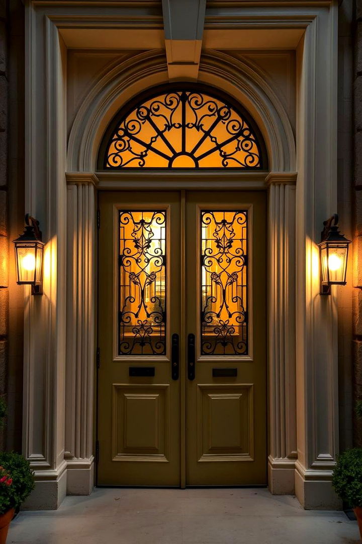 Elegant French Door Entrance - 22 Kitchen Door Design Ideas