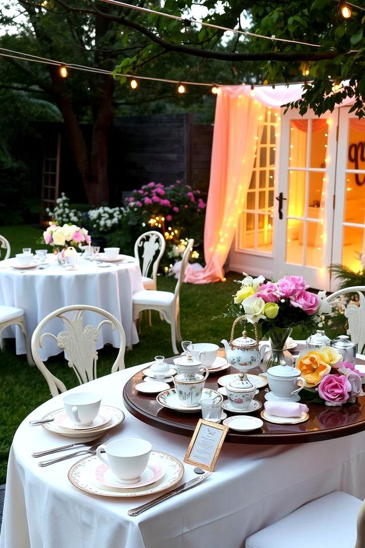 Elegant Garden Tea Party - 22 Backyard Birthday Party Ideas