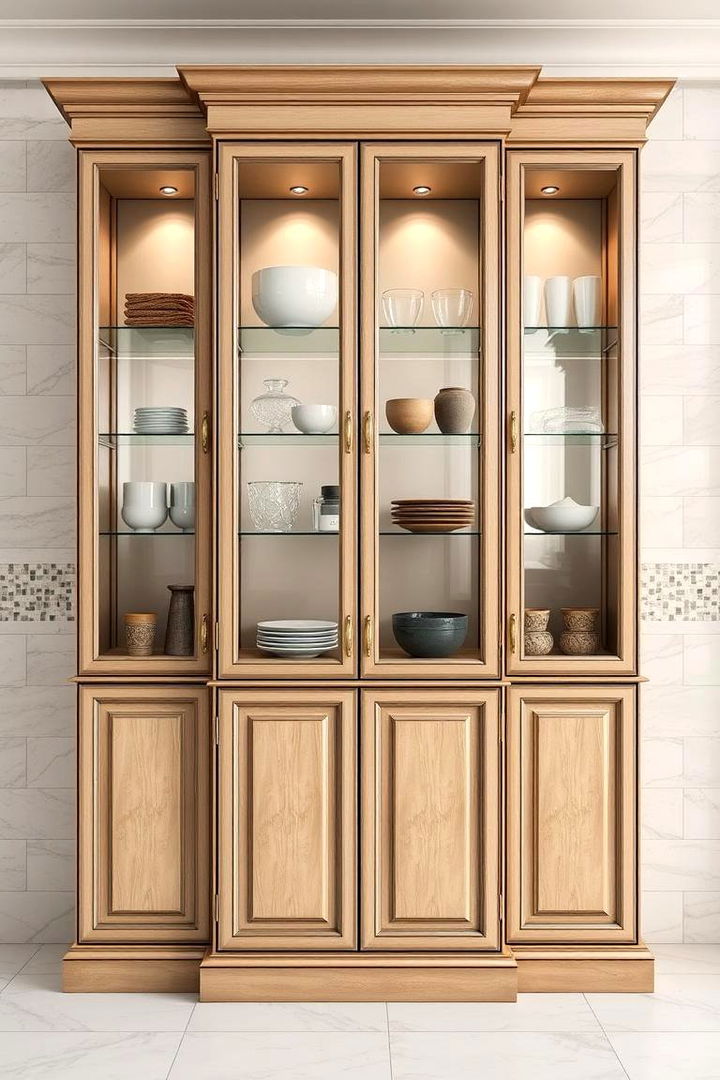 Elegant Glass Front Cabinets - 22 Bathroom Cabinet Ideas